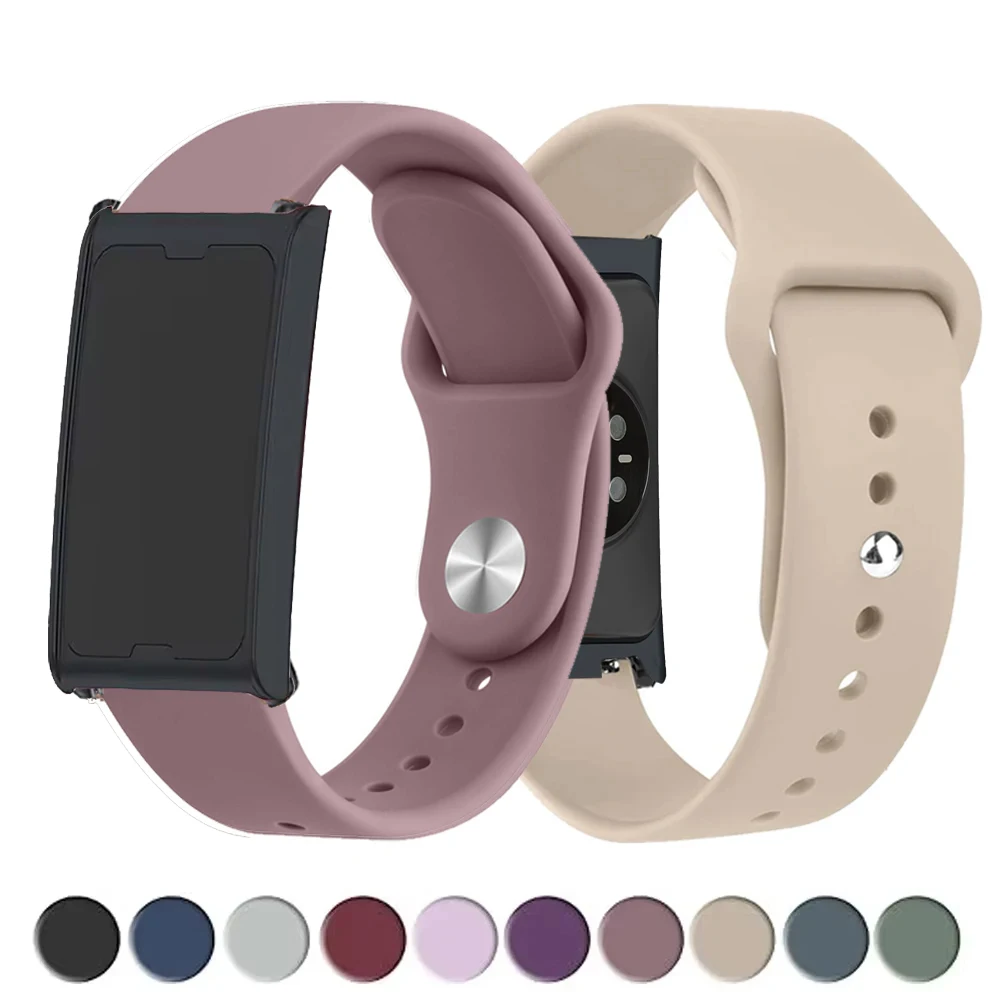 Фото Спортивный силиконовый ремешок для умных часов Amazfit Helio, аксессуары, браслет, ремешок для часов Amazfit Helio 22 мм №1