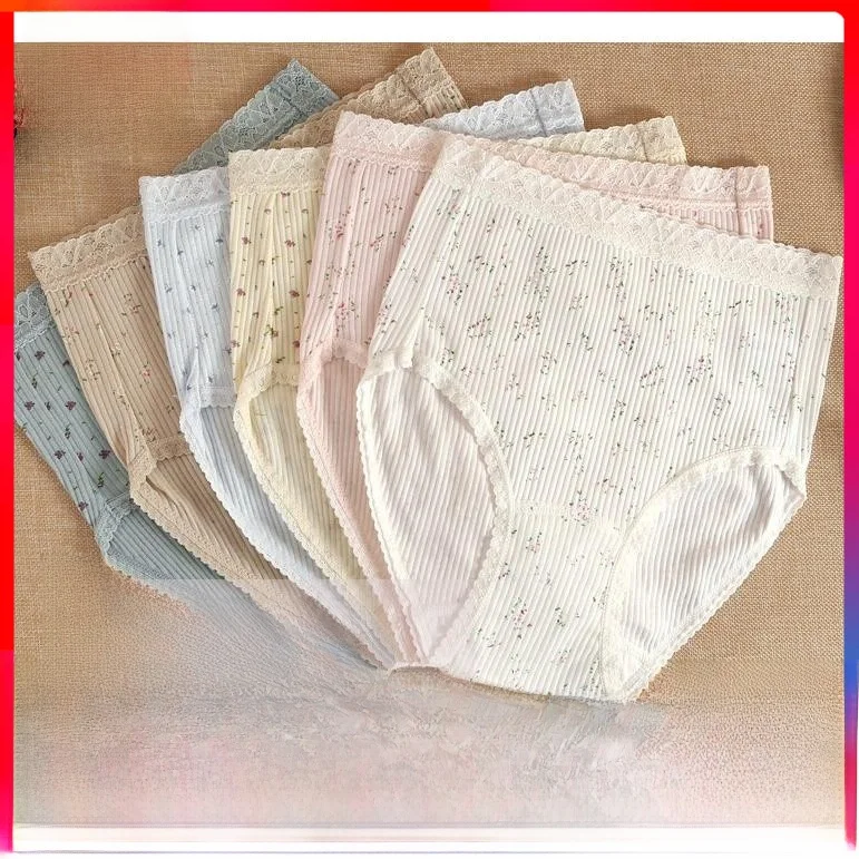 Японское модное хлопковое нижнее белье с высокой талией женское треугольными