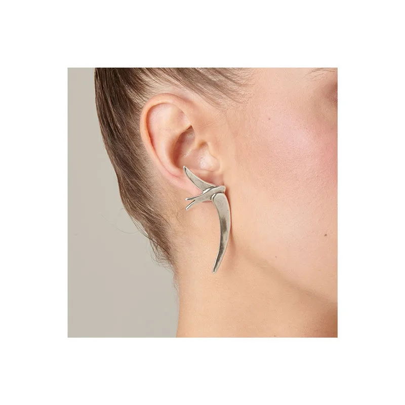 

MAY new bead earrings silver buckle fashion belt logo wholesale European fashion gifts