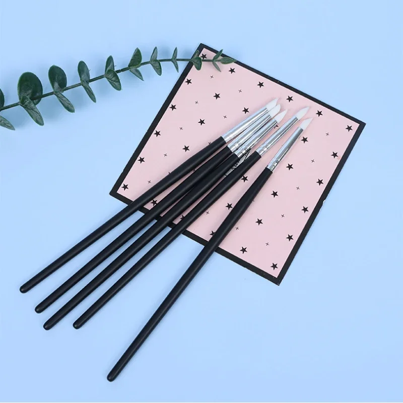 

5 шт., Силиконовые кисти для ногтей