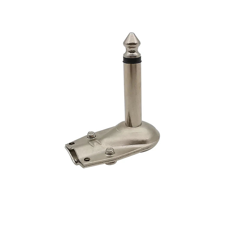 

Металлический угловой штекер 6,35 мм mono/stereo