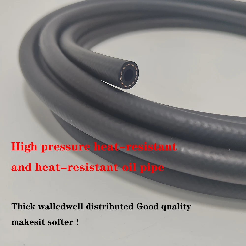 Черный глянцевый Нитриловый резиновый шланг устойчивый к дизельному топливу