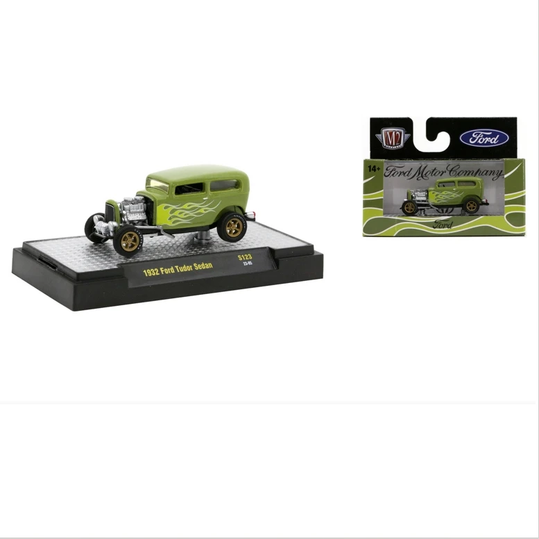 M2 Machines 1/64 1932 Ford Tudor Sedan модель автомобиля из сплава редкая коллекция игрушек