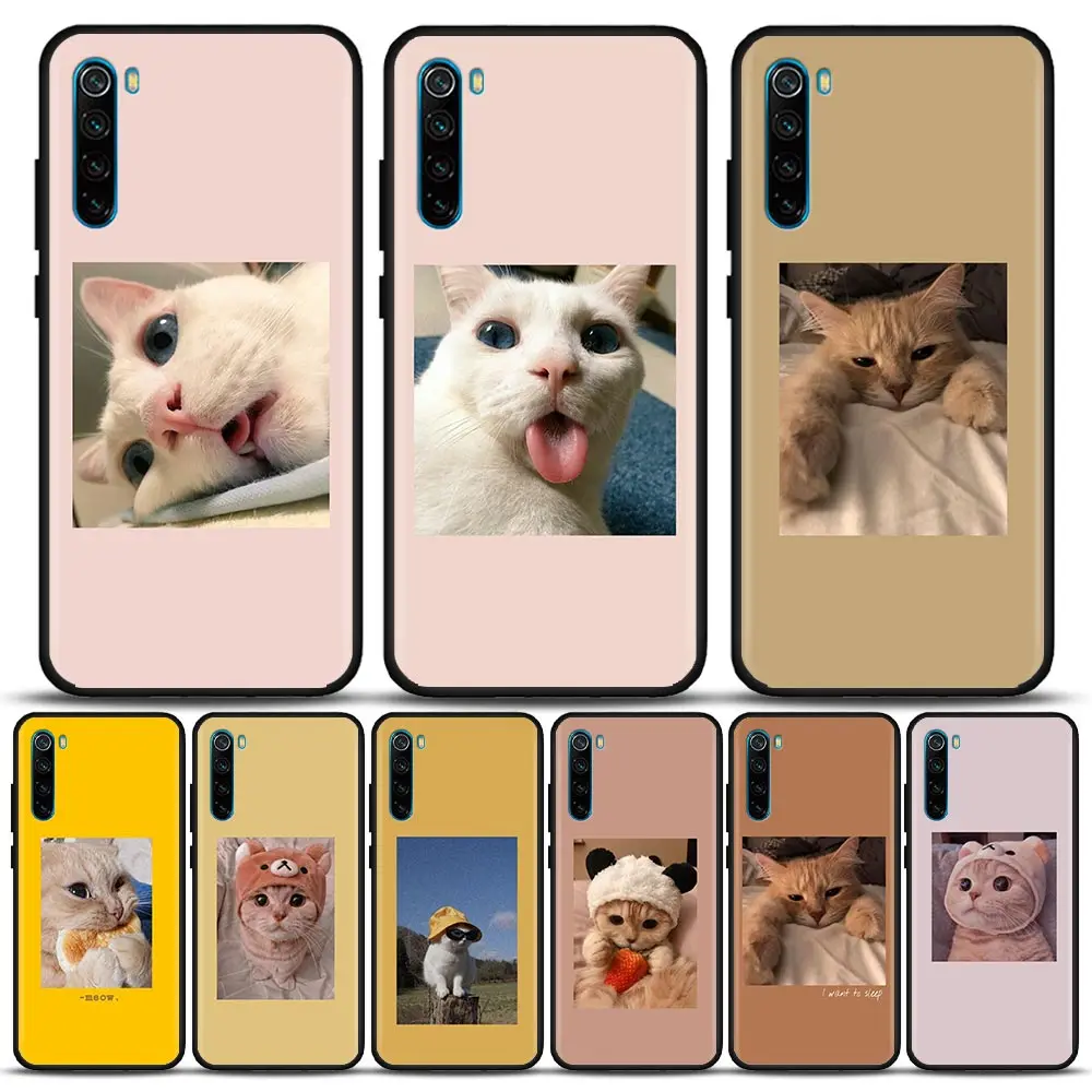 

Cute Charming Cat Kitty Animal Cartoon Case For Xiaomi Mi 10 Nnte 10 Mi CC9 Mi CC9E Mi CC9 Mi 9T Mi 9 Mi 9SE Mi 8 Mi A2 Pro Lite