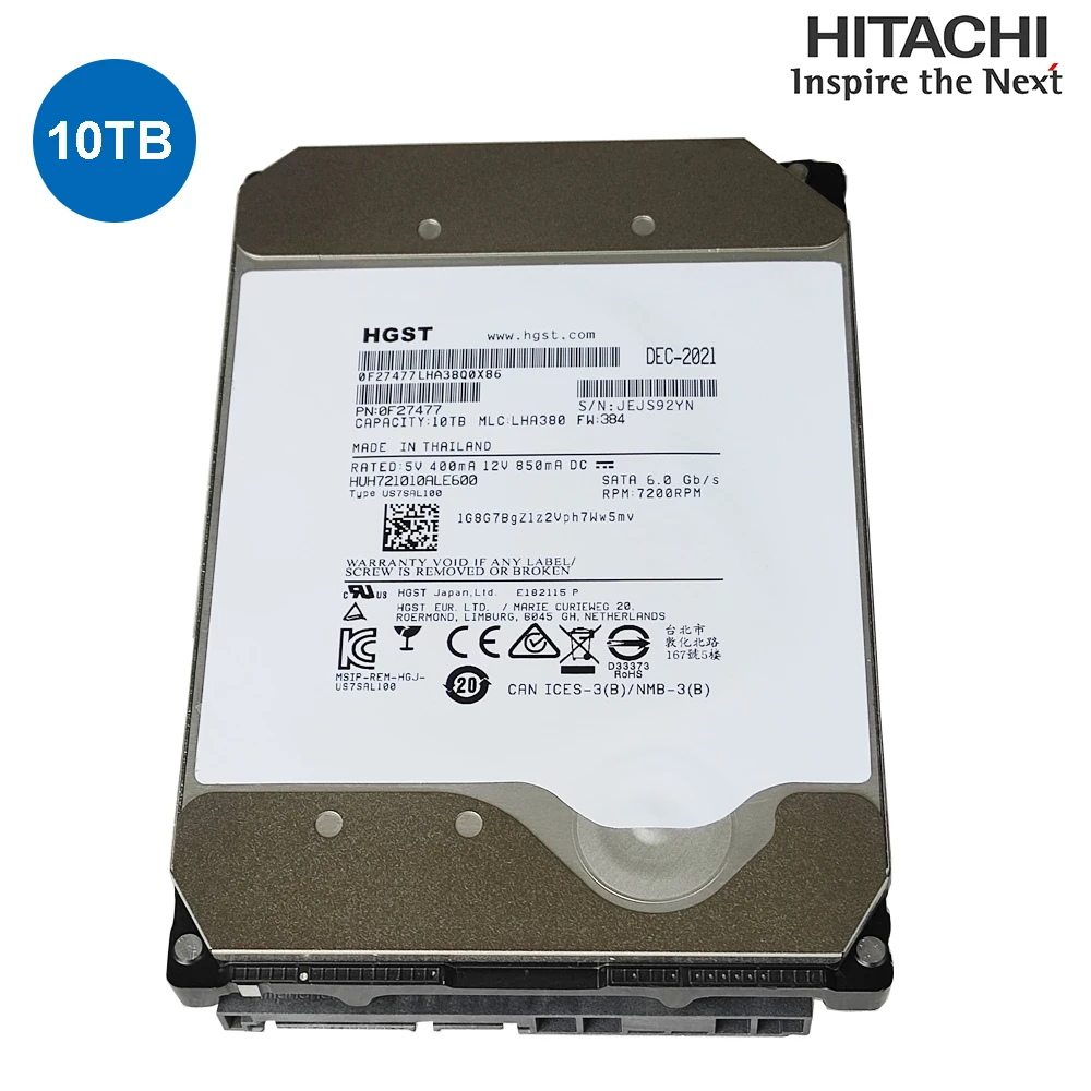 HITACHI NAS 2 ТБ 3 4 6 8 10 1 5 дюйма SATA3.0 7200 об/мин CCTV DVR Внутренний жесткий диск HDD |