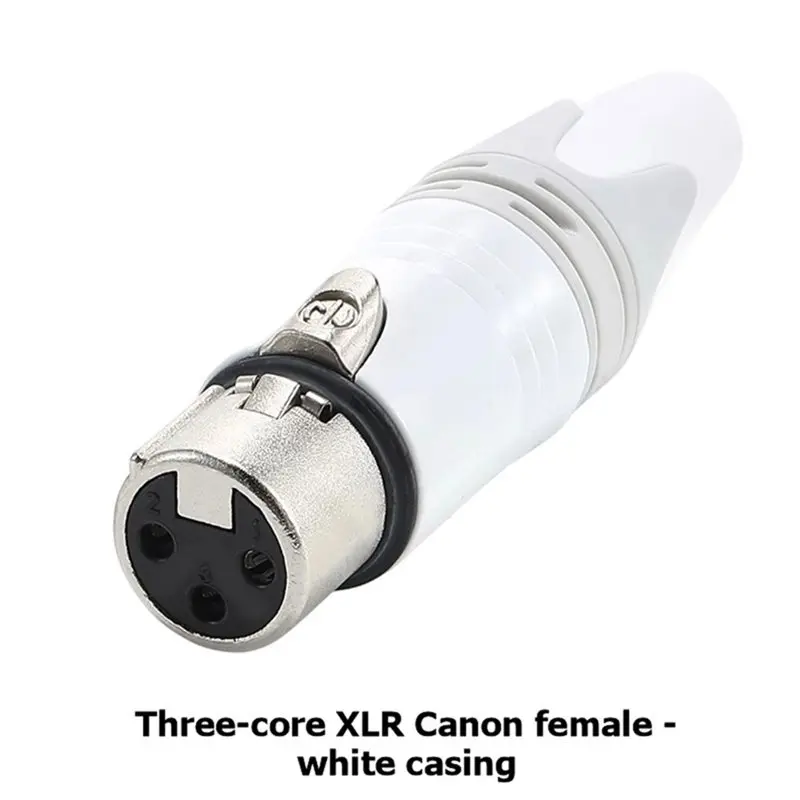 Новинки: DIY-разъем для микрофонного кабеля, белый XLR-штекер, 3-контактный, посеребренный, гнездовой, Neutrik NC3FXX-WT, для аудио. (art.: 3920db48cdfef) - 3920db48cdfef