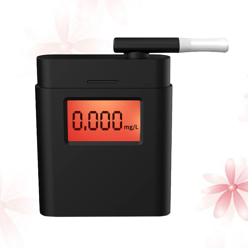 

Portable Digital Display Powered Square Breath Alcohol Tester No Included(Black)