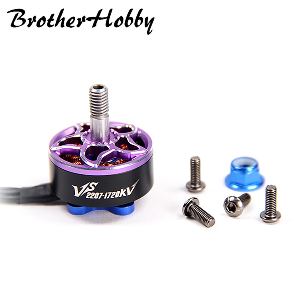

BrotherHobby VS 2207 1720KV 2400KV 2700KV 4-6S Brushless Motor SUS 420 hollow shaft Compatible 5inch propeller for RC FPV Drone