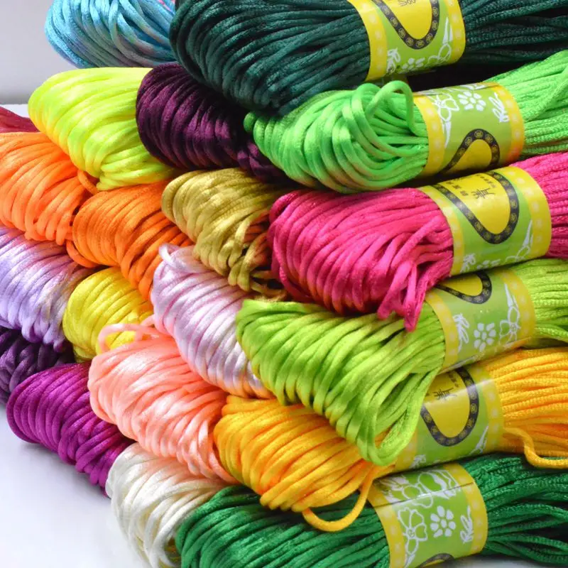 

20 M Rattail String Satin Cord Nylon Trim Cord Necklace Beading Craft Cord DIY Jewelry Making Silk Thread Silk Bracelet String