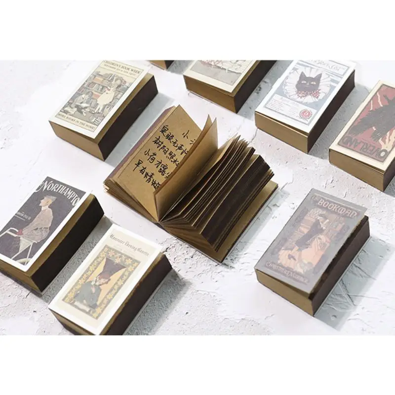 122 листов мини-блокнот для записей в стиле ретро |