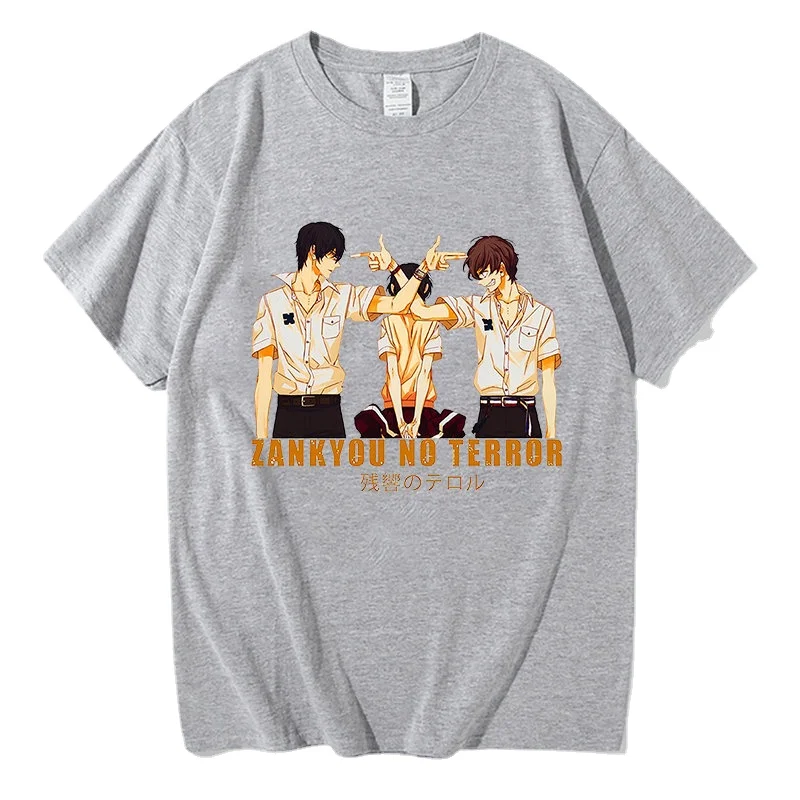

Terror in Resonance Manga T-Shirt Men Funny Cotton Zankyou no Terror - Lisa Lightweight Tees Short Sleeve T Shirt Printed Tops