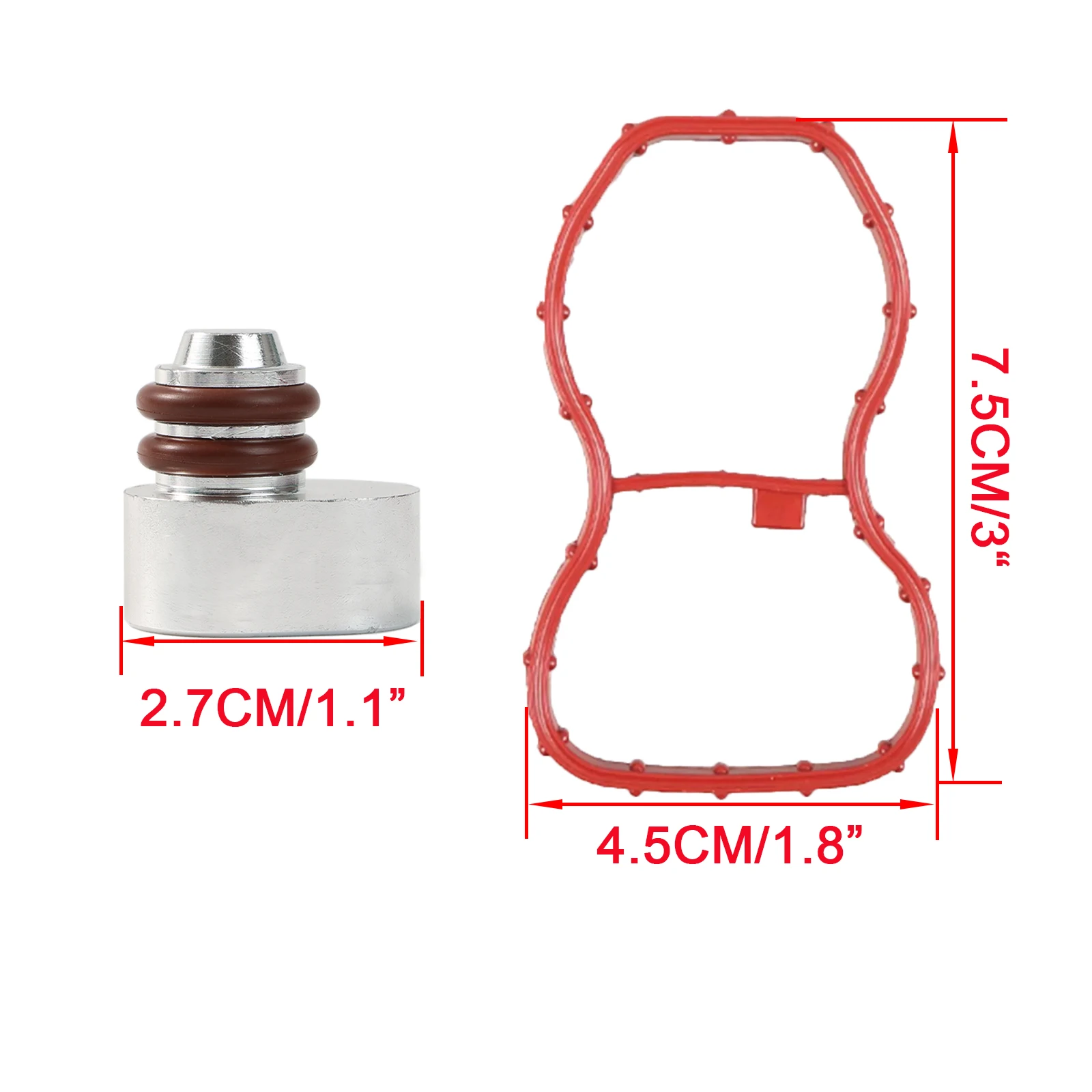 Впускной вихревой заслонки для удаления пустой заглушки с прокладками