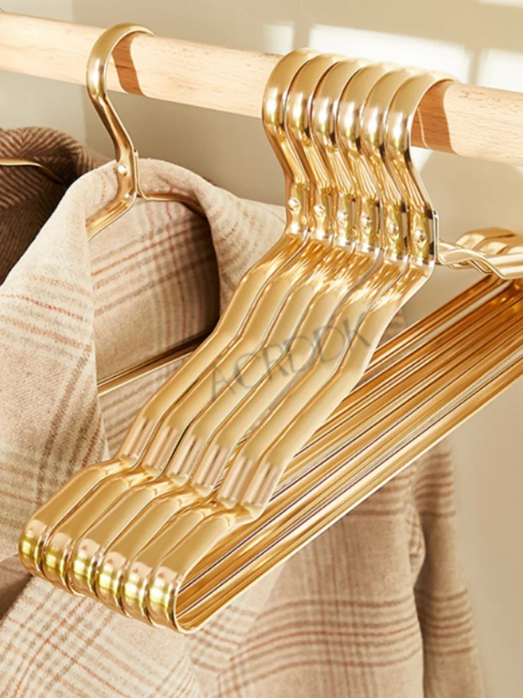 

Clothes Hanger 10pcs Aluminium Alloy Coat Hangers Anti-slip Drying Rack Wardrobe Space Saver Clothing Storage Rack Clothes Horse