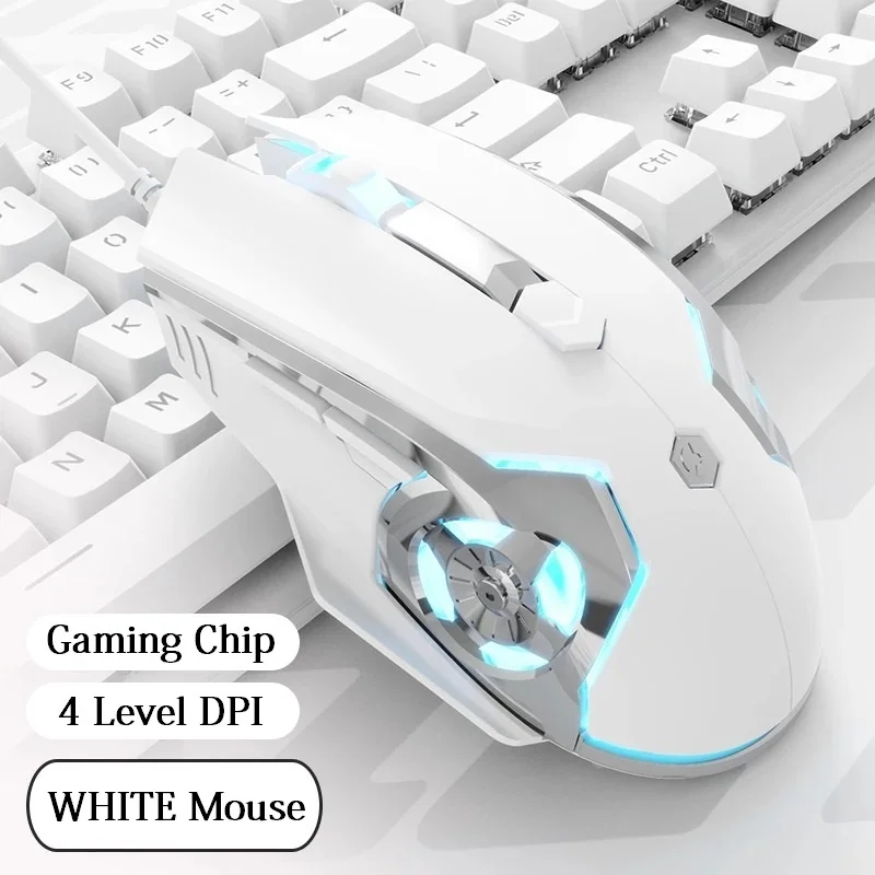 

Mechanic AJ120 Ergonomics Wired Backlit RGB Gaming Mouse With 6-keys Programmable And Pulley Side Button For PUBG Gamer Sale