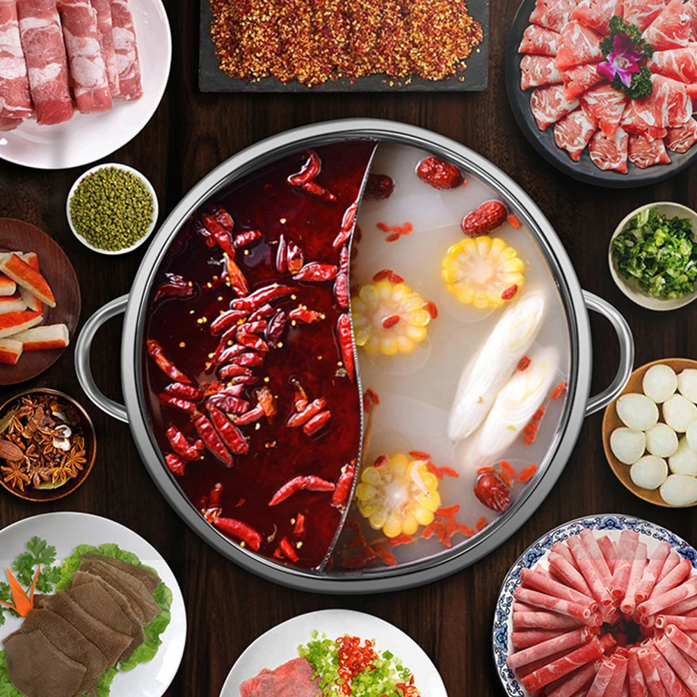 

Кастрюля Shabu из нержавеющей стали, 1 шт., 38 см