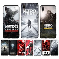metro 2033 phone case case for oppo reno realme c3 6pro cover for vivo y91c y17 y19 funda capa