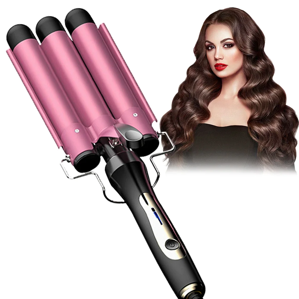 

Lofamy HS-800 Professional Curling Iron Ceramic Triple Barrel Hair Curler Egg Roll Hair Styling Hair Curling Iron Free Shipping