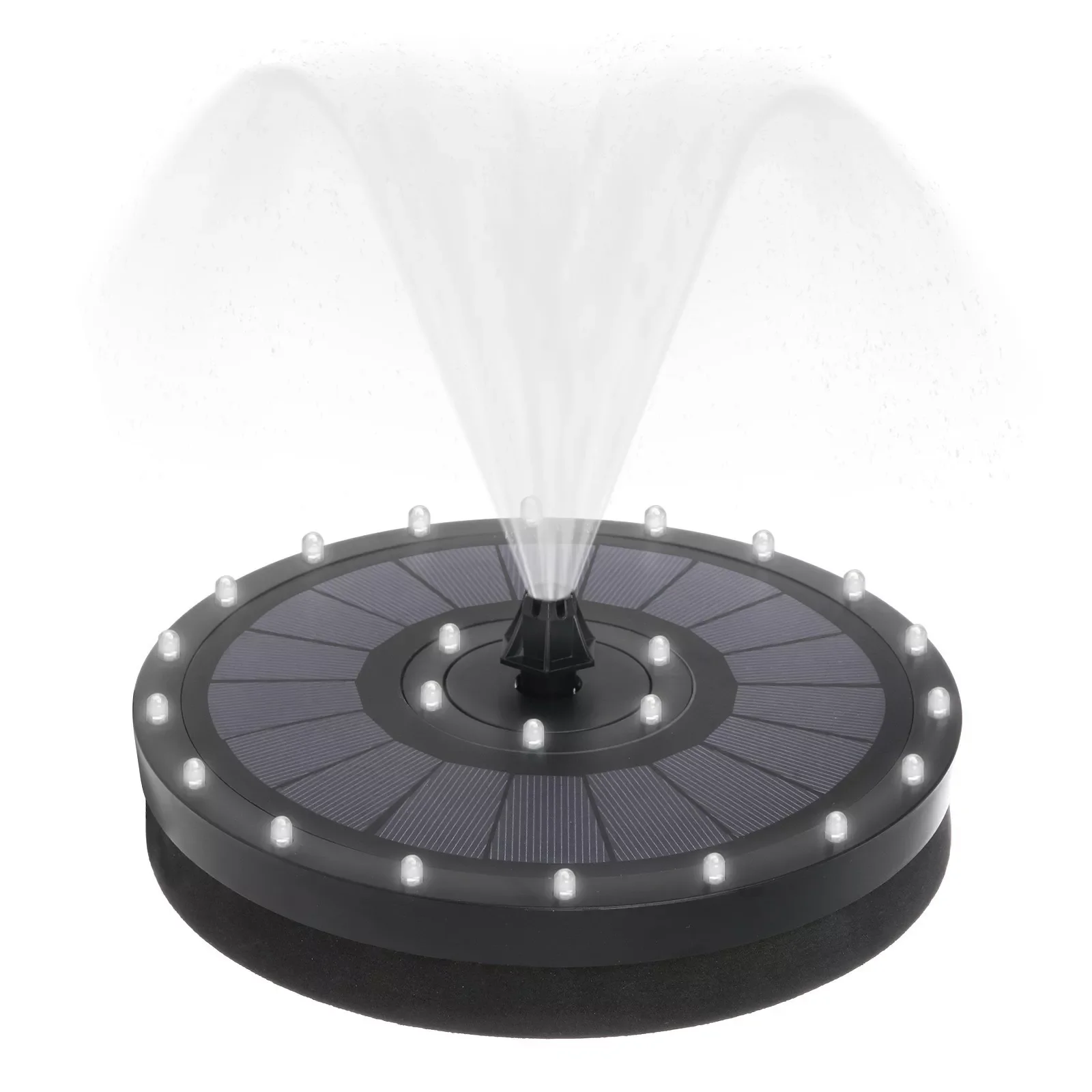 

NEW2023 Floating Solar Fountain Colorful Garden LED Lights Swimming Pools Fountain Panel Solar Powered Fountain Garden Decorati