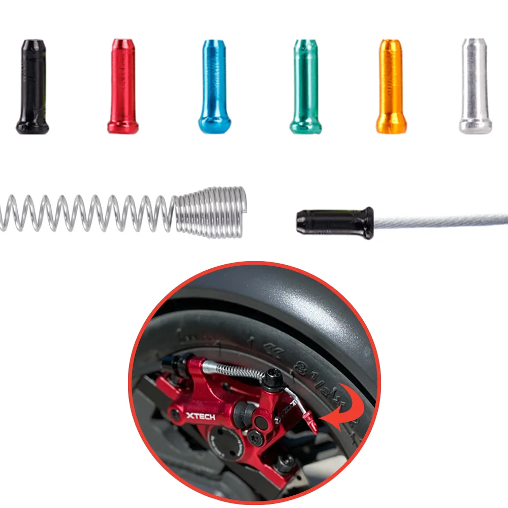 

Xtech Brake Stainless Steel Retractable Springs Shift Line Color Tail Cap Colorful For Xtech / Xiaomi M365 Scooter Accessories