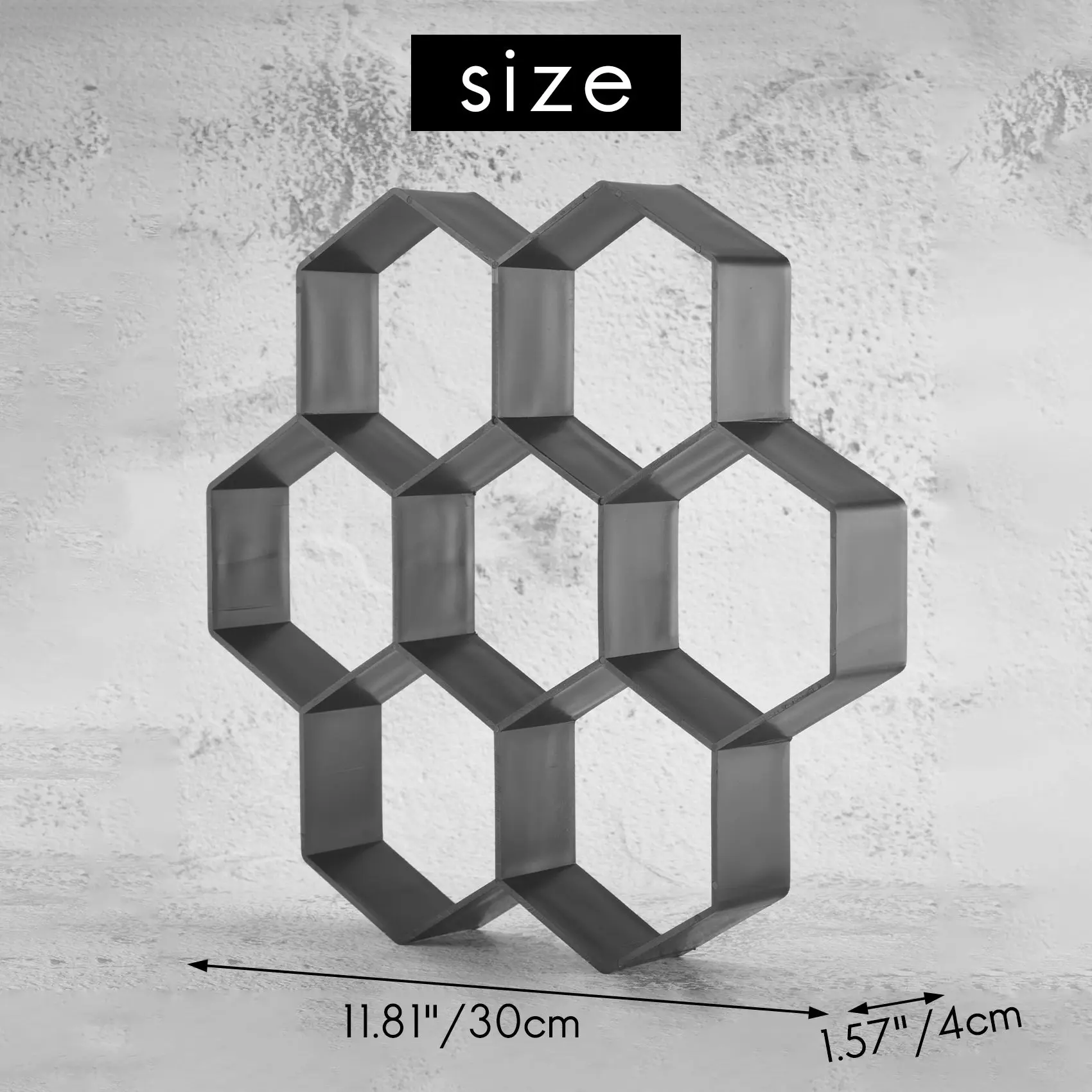 DIY патио производитель ходьбы ступенька камень бетонная форма многоразовая для