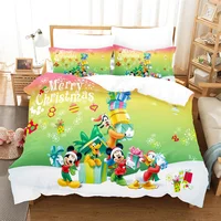 Disney Mickey Minnie Mouse 3D Printed Bedding Sets Adult Twin Full Queen King Size Bedroom Decoration Duvet Cover Set