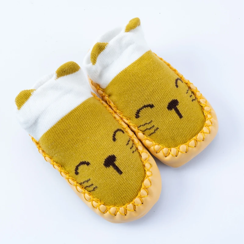 2022 Baby Socks With Rubber Soles Infant Baby Girls Boys Shoes Spring$ Autumn Newborn Floor Non-slip Toddle Soft Cartoon Sock