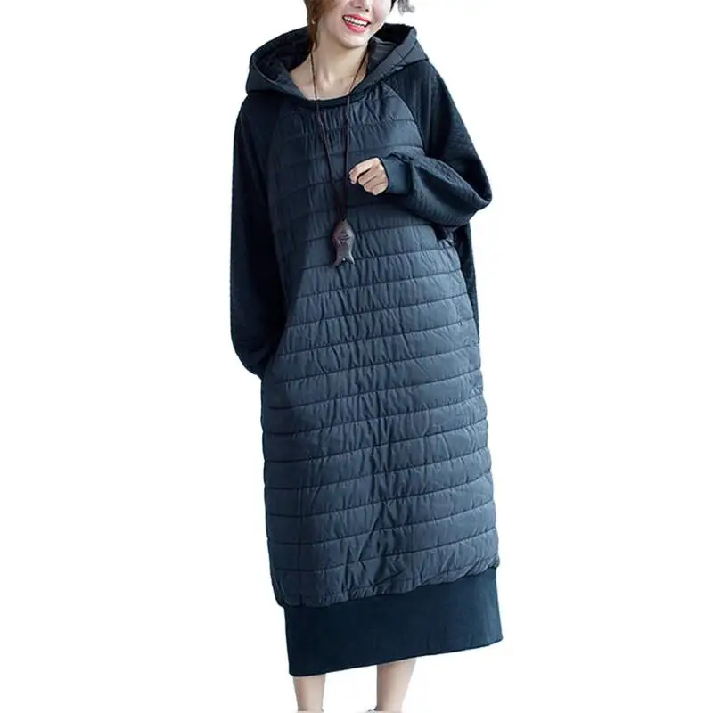 

2023 зимние куртки с хлопковой подкладкой длинная парка Теплые Длинные куртки с капюшоном пальто женские парки куртки Vestido