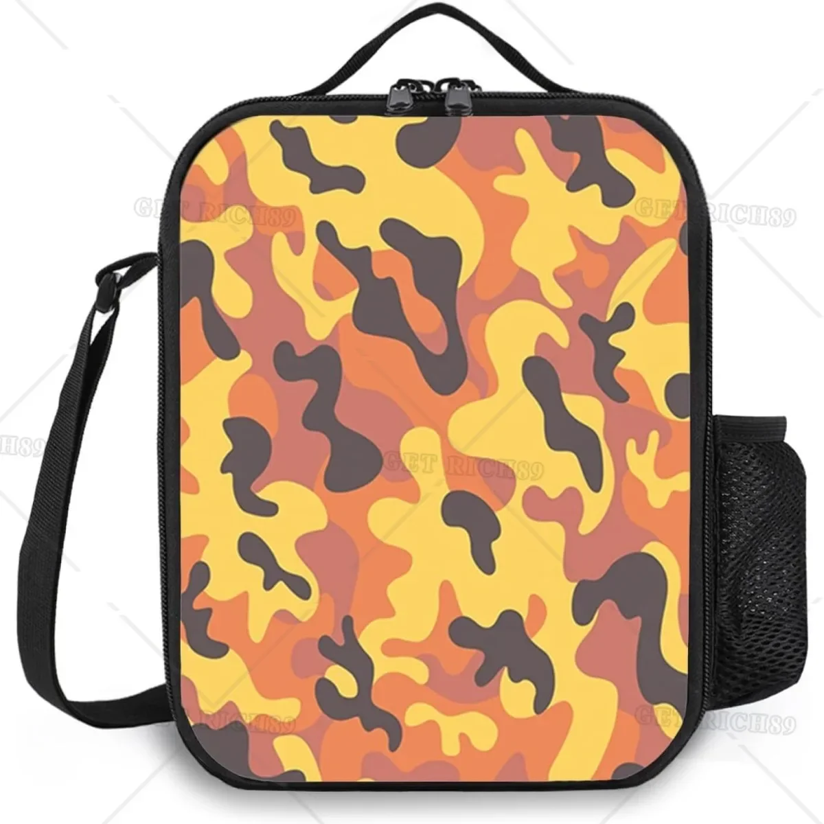 Сумка для ланча с ремешком мужчин и женщин многоразовый Камуфляжный мешок обеда