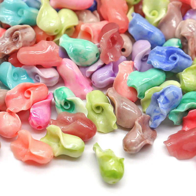 

Mixed Calla Llilies Coral Beads For Jewelry Making Necklace Earring 10x16mm Handmade DIY Artificial Coral Beads Wholesale