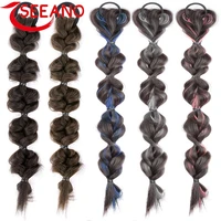 seeano synthetic drawstring ponytail black cool brown lantern bubble long ponytail ladies drawstring hair accessories fashion