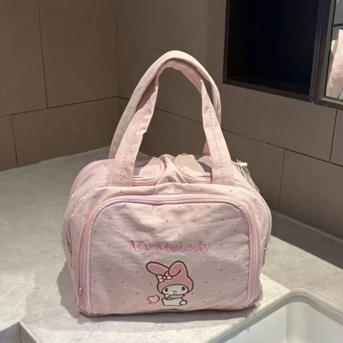 Фото Сумка-кроссбоди Kuromi Cinnamoroll, милая мультяшная стеганая сумка через плечо для девочек-студенток, новая, большая вместимость, на одно плечо №3
