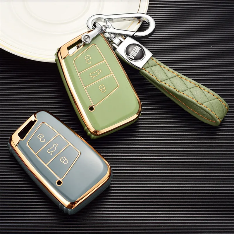 

TPU Car Remote Key Case Cover Shell Fob For VW Volkswagen Passat B8 Tiguan Magotan Golf For Skoda Kodiaq Superb A7 Accessories