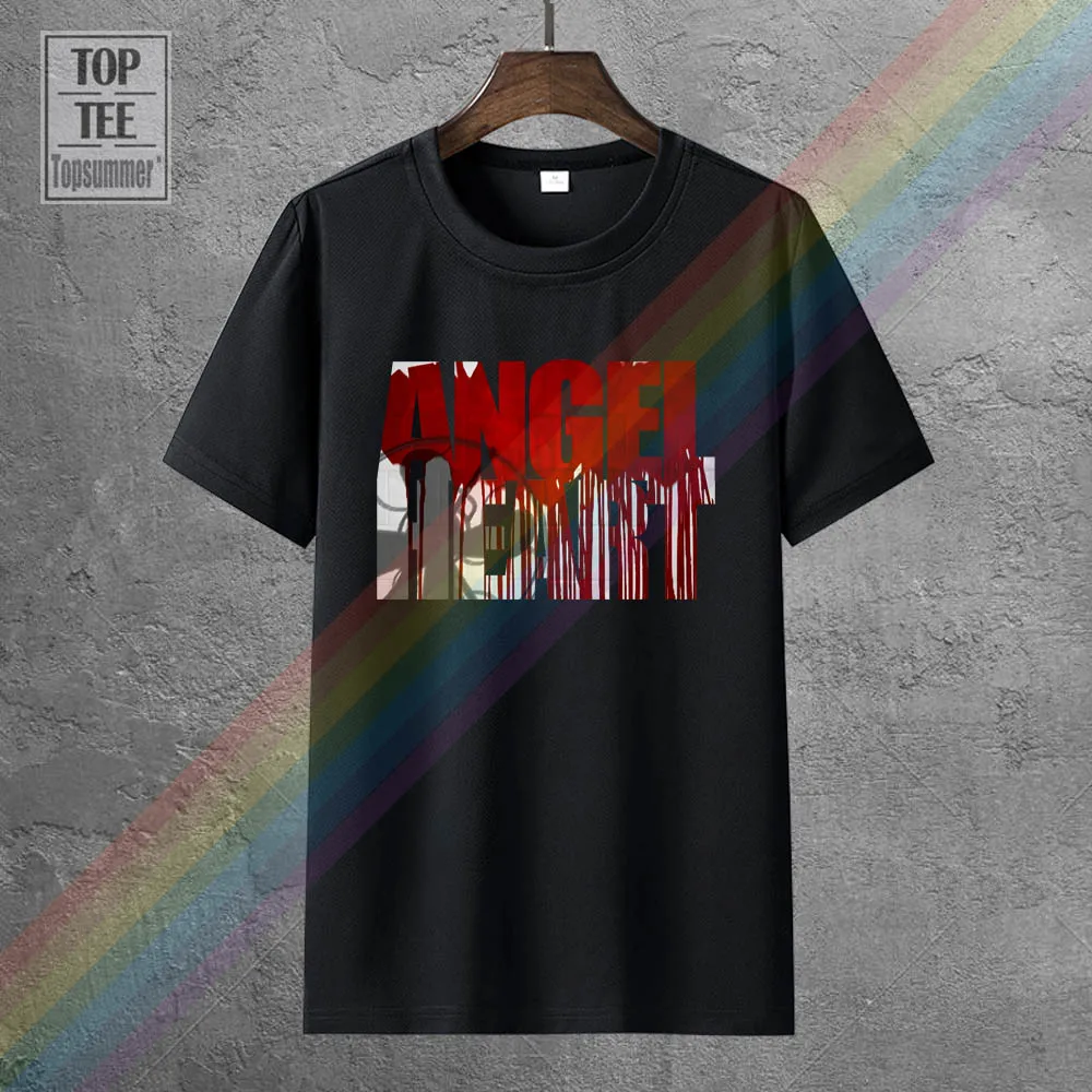 

Футболка с изображением ангела, футболка в стиле ретро с черепом, Готическая крутая уличная одежда, футболки с круглым вырезом, забавные ужа...