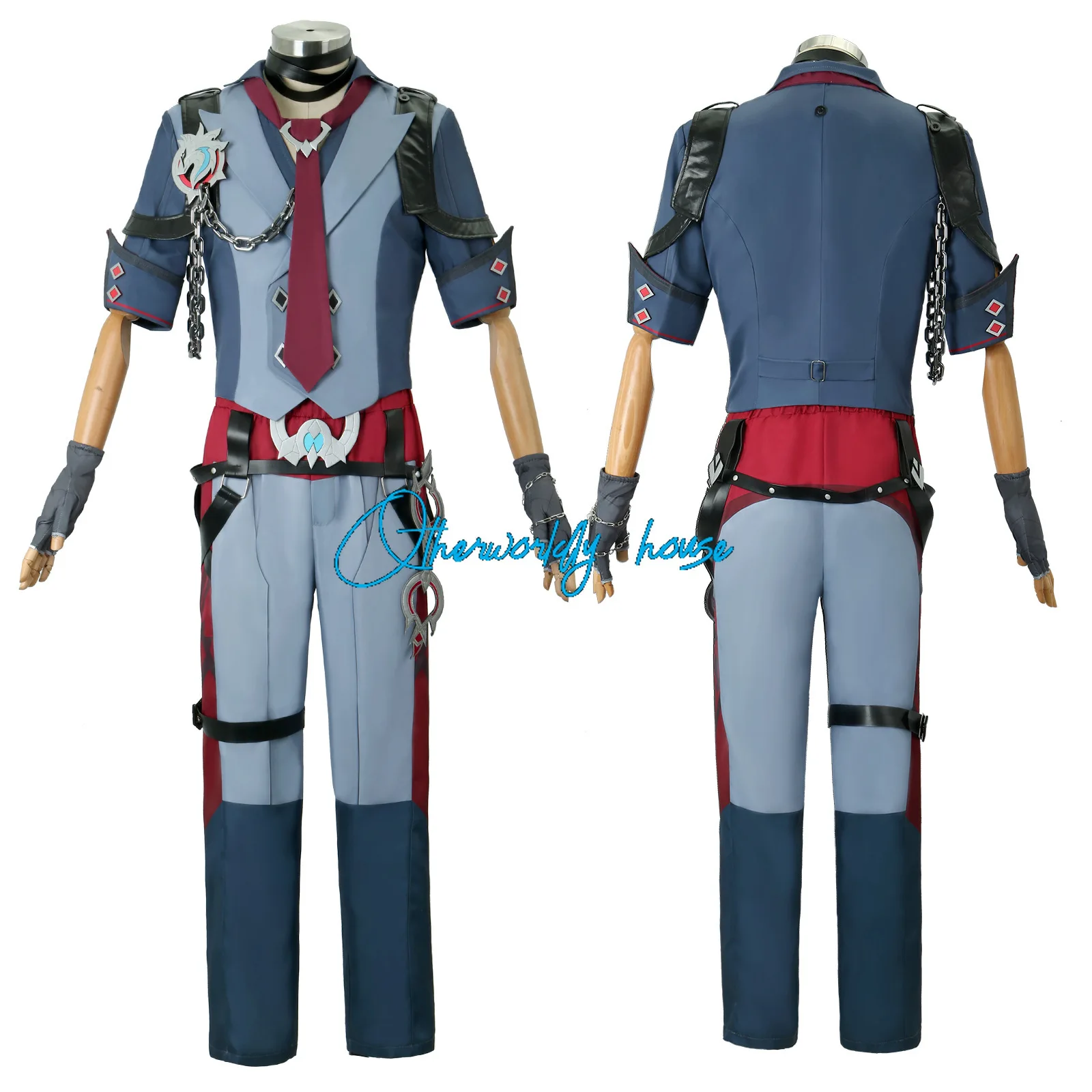 Костюм для косплея Game Genshin The Impact мужской костюм ролевых игр Wriothesley