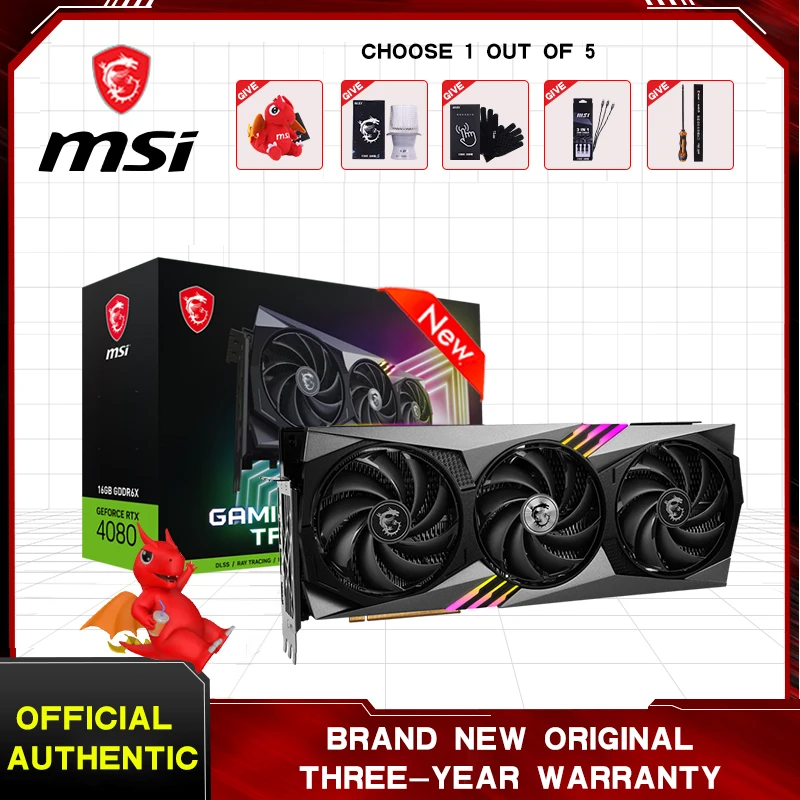 

MSI RTX 4080 16GB GAMING TRIO Motherboards