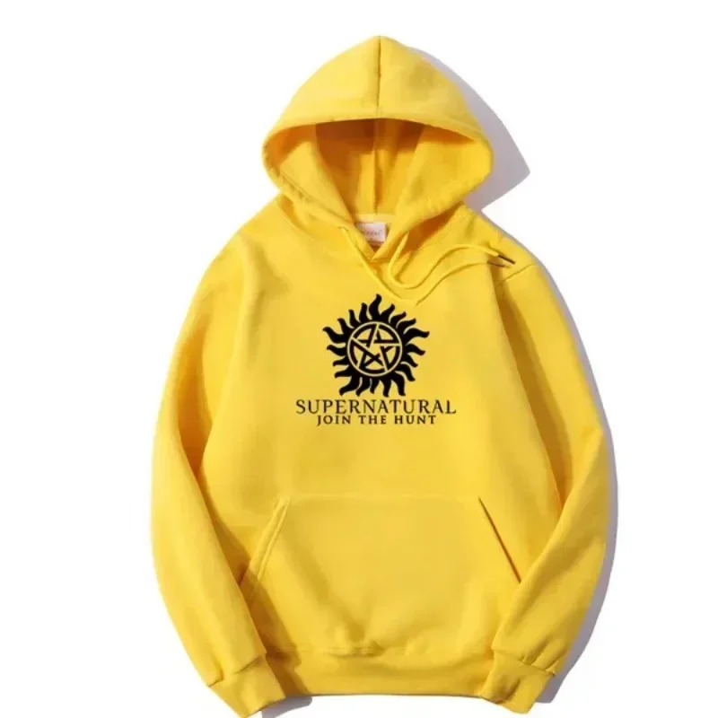 2024 модный мужской и женский супернатуральный свитер с капюшоном пуловер