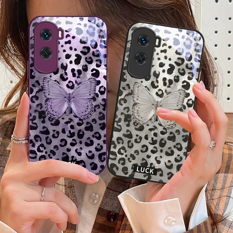 Цвет Banwen Butterfly для Honor 200 90 8X 9X Pro Lite P50 P40 Nova 10 11i P60 Magic4 6 Mate 20 50 Чехол телефона из