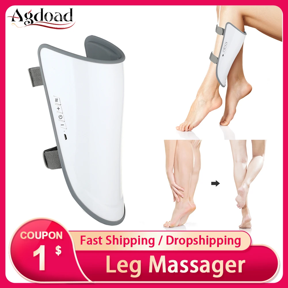 

Leg Massager with Heat Therapy EMS Calf Massage Machine Promote Blood Circulation Relieve Pain Fatigue Weight Loss Fat Burner