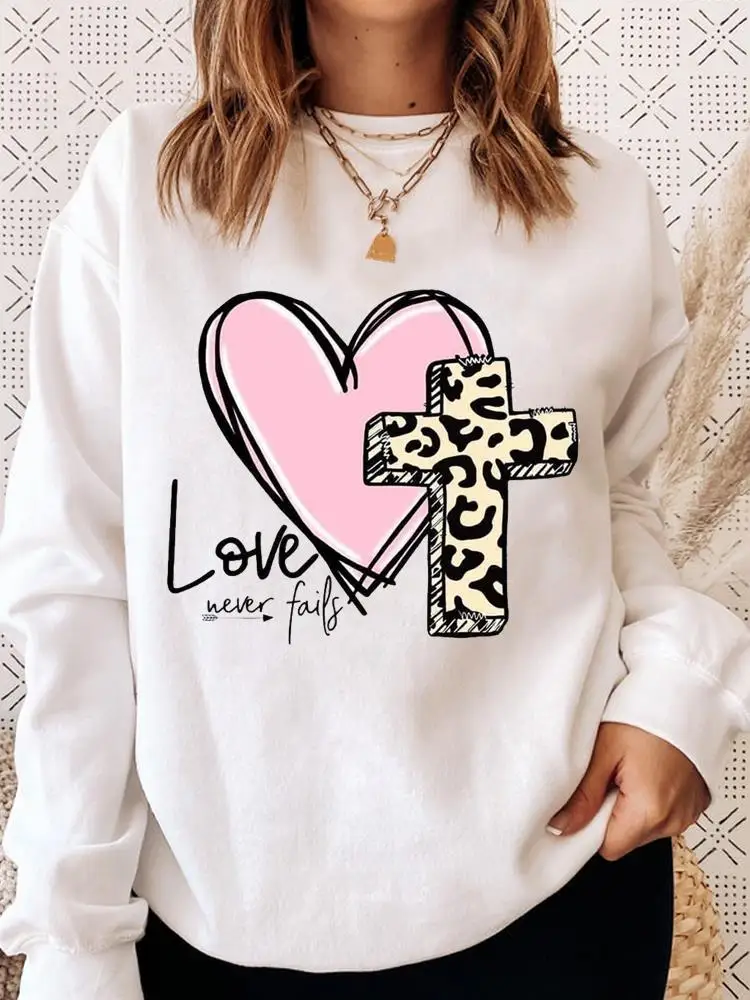 

Женская повседневная одежда с акварельным рисунком сердец, Вера, модные осенне-весенние пуловеры с длинным рукавом и графическим рисунком, ...