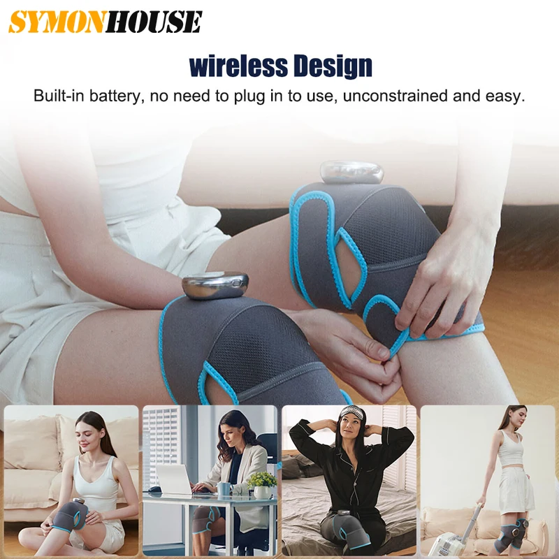 

Magnetic Compress Heating Therapy Knee Massager Physiotherapy Leg Arthritis Elbow Joint Pain Relief Warm Knee Pad Brace Massage