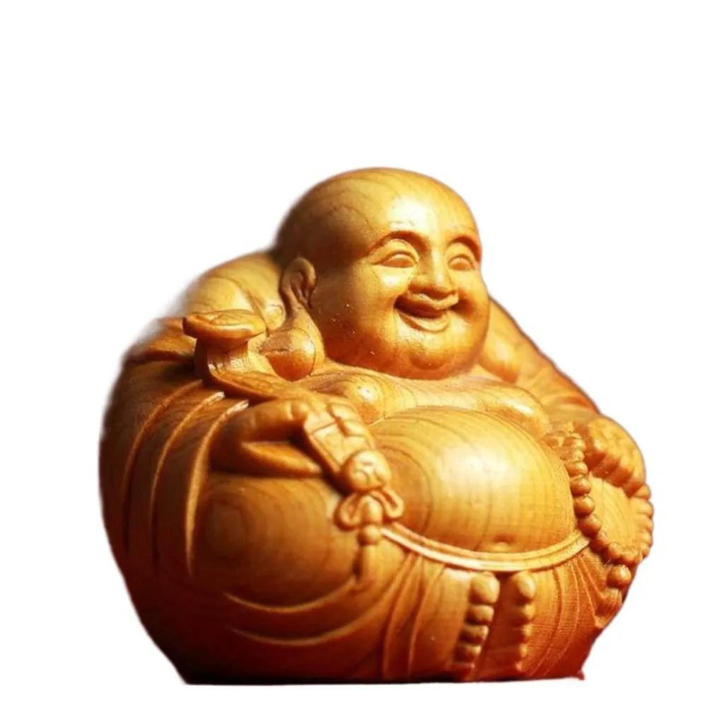 

Деревянная мини-скульптура Будды Maitreya