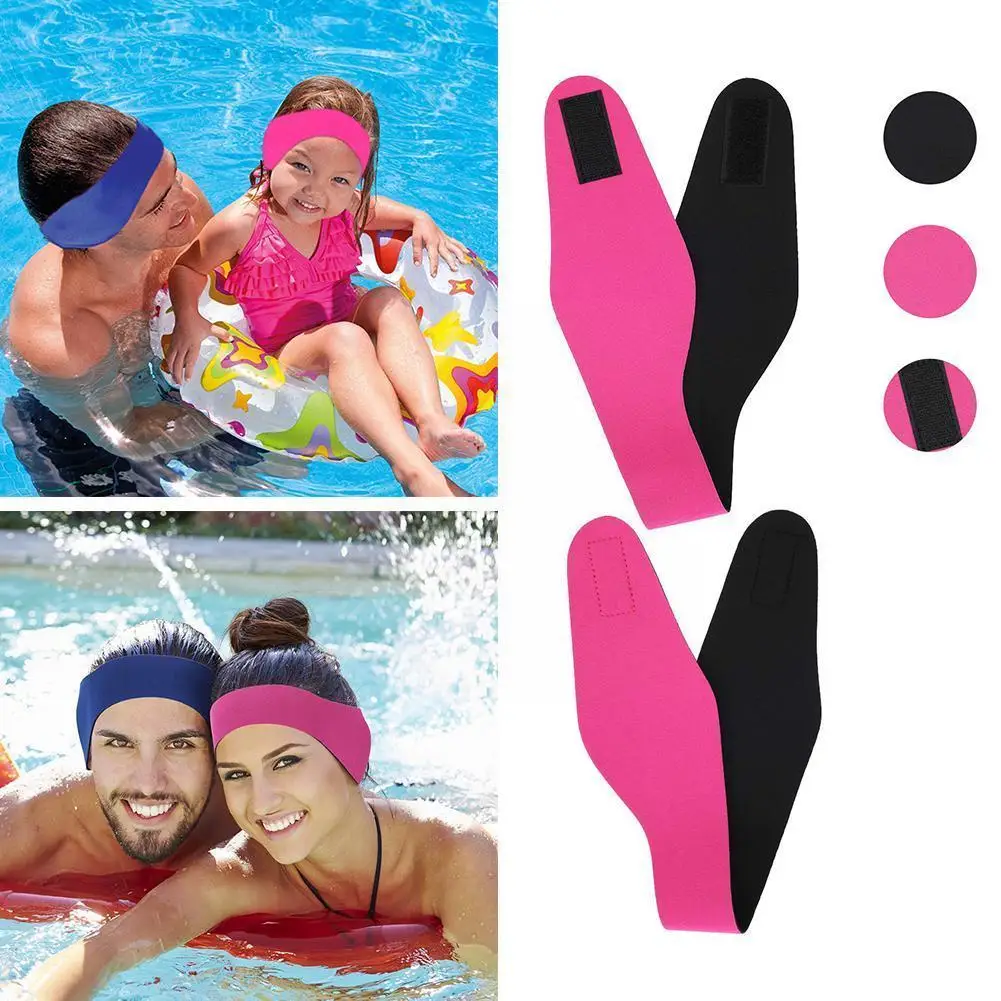 

1PCS Swimming Hair Band Waterproof Diving Ear Protection Hair Band Stretchable Non-slip for Adult Children Sports Headband Y4B3