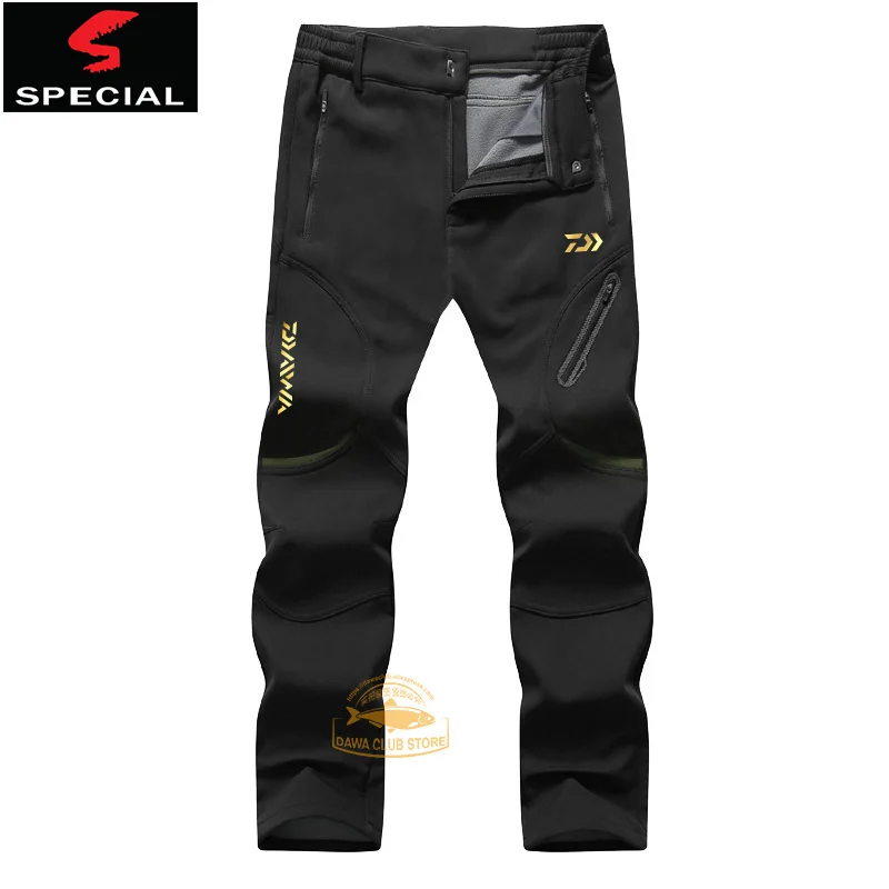 

Fishing Pants Winter Fleece Pants Men's Fishing Waterproof Padded Stretch Warm Pants Outdoor Sports Hiking Pants XL-9XL