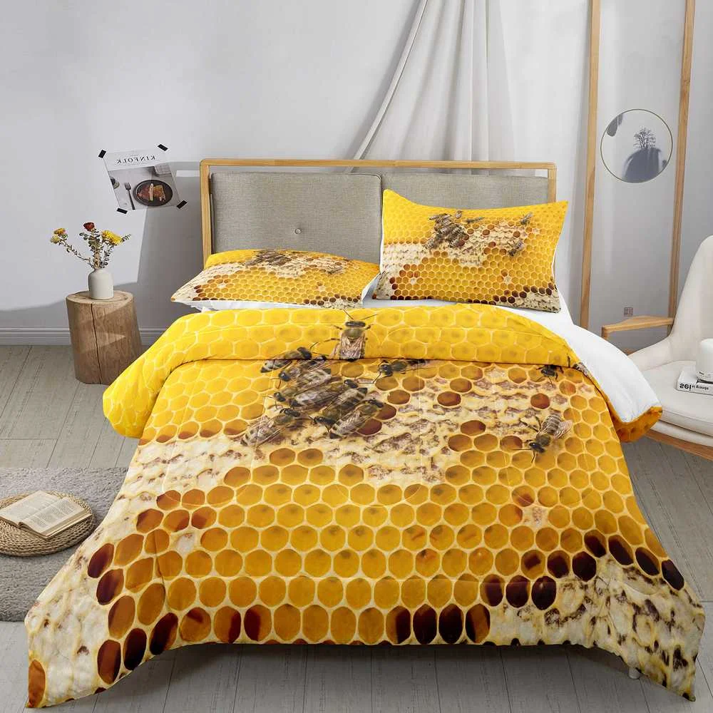 

Bee Nest Pattern Bed And Quilt Set Comes In A Wide Range Of Sizes And Styles