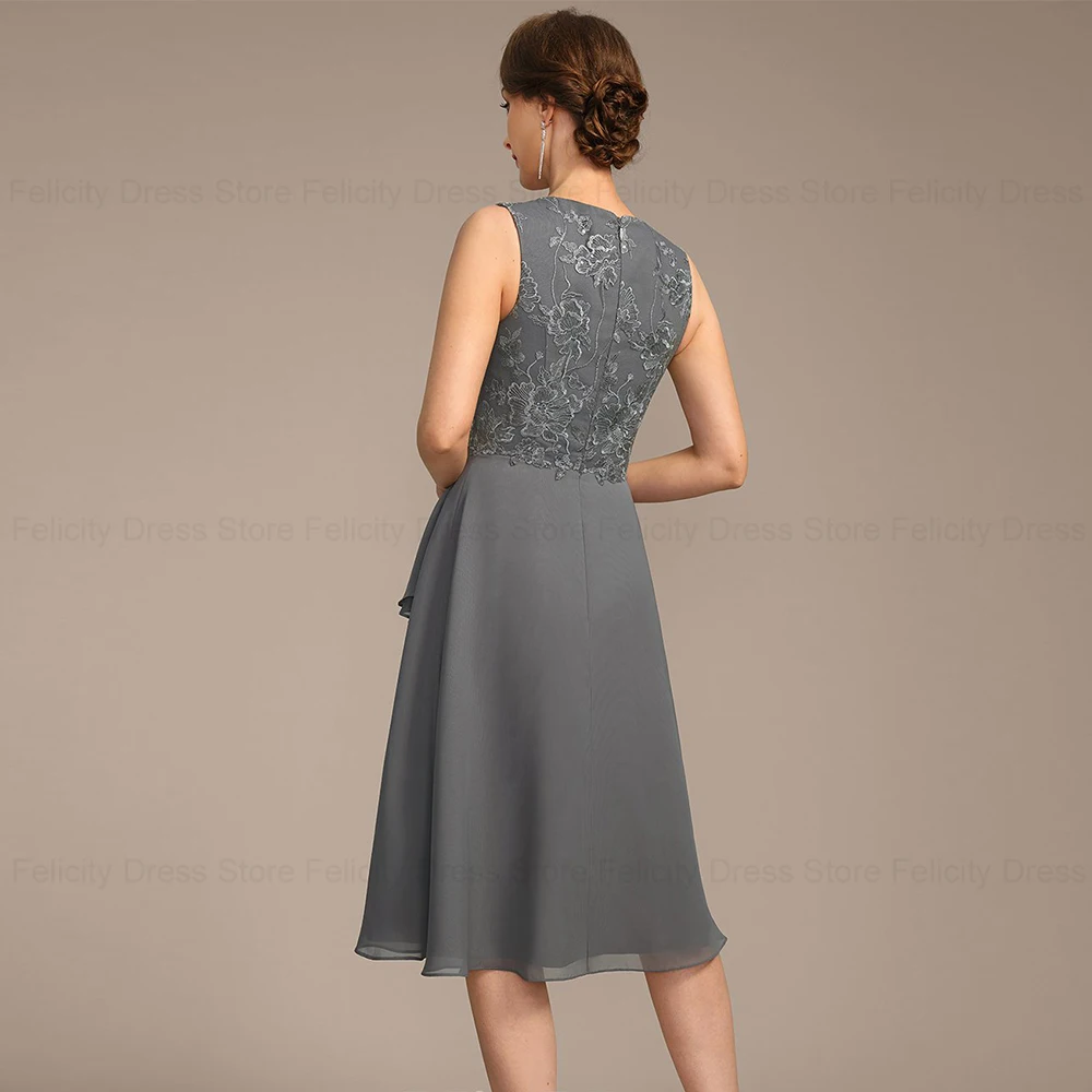 Платье для матери невесты 2024 ТРАПЕЦИЕВИДНОЕ с V-образным вырезом