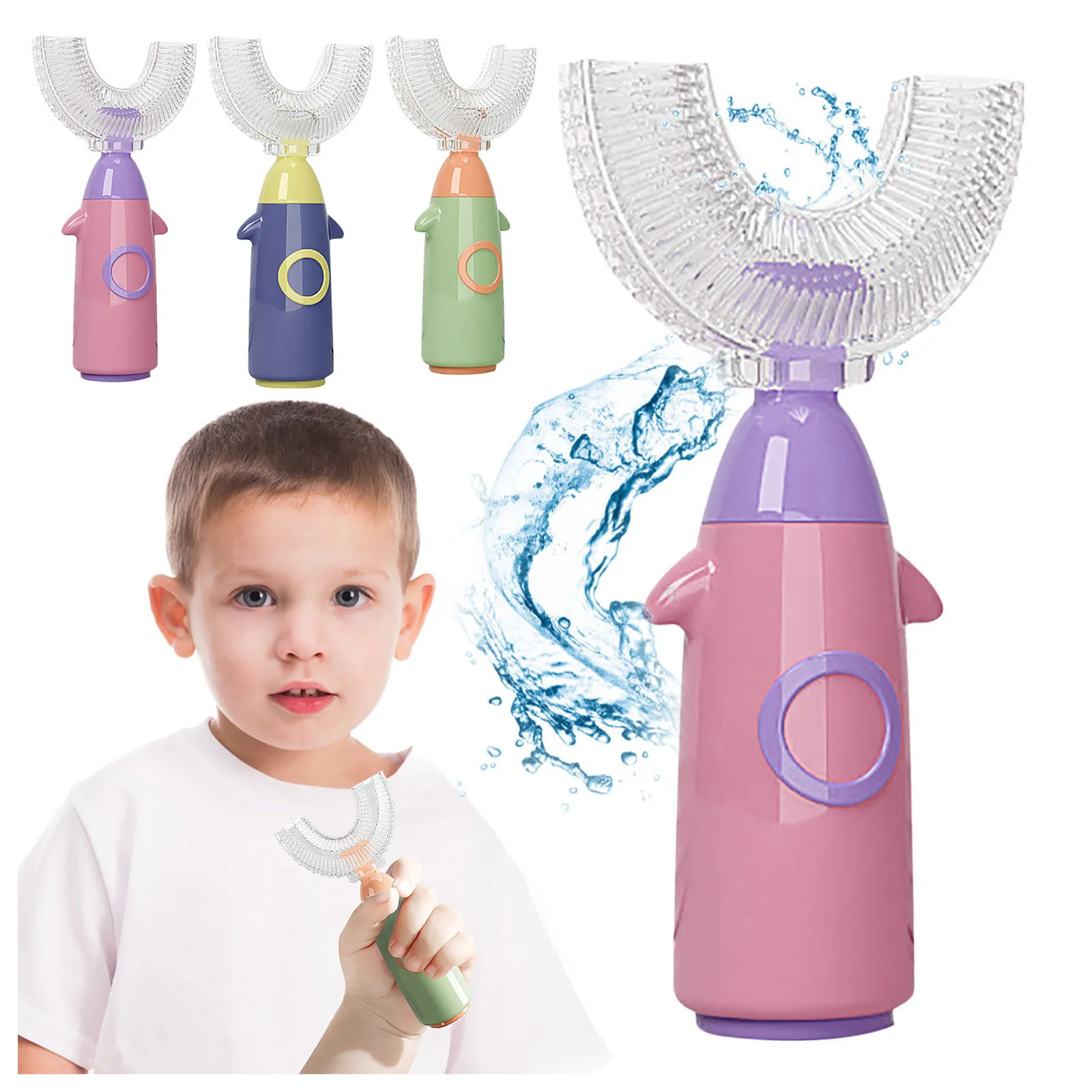 

Child Toothbrush for Children 360 Kids Toothbrush for Kids Silicone Baby Toothbrushes Teeth Cleaning Teeth Care 1-12 Years