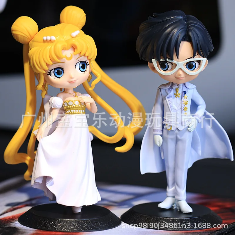 

Фигурки героев аниме Version Q, Сейлор Мун, Цукино, Usagi, Chiba Mamoru, Коллекционная модель, игрушки, украшение для торта, автомобиля