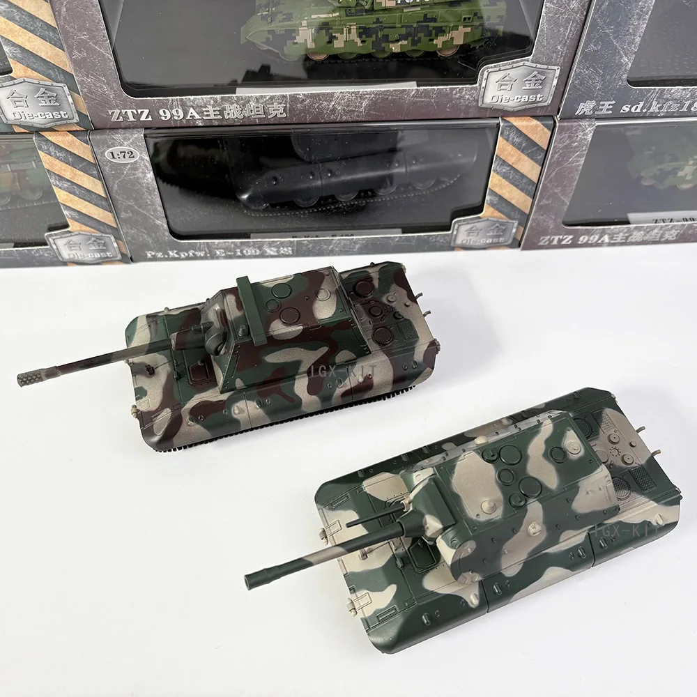 Фото Масштабная модель немецкого тяжелого танка E-100 (E100) с турмансом Krupp Rat-Z, 1/72, из сплава, готовая военная модель танка, игрушка, подарок, коллекционный предмет, украшение №1