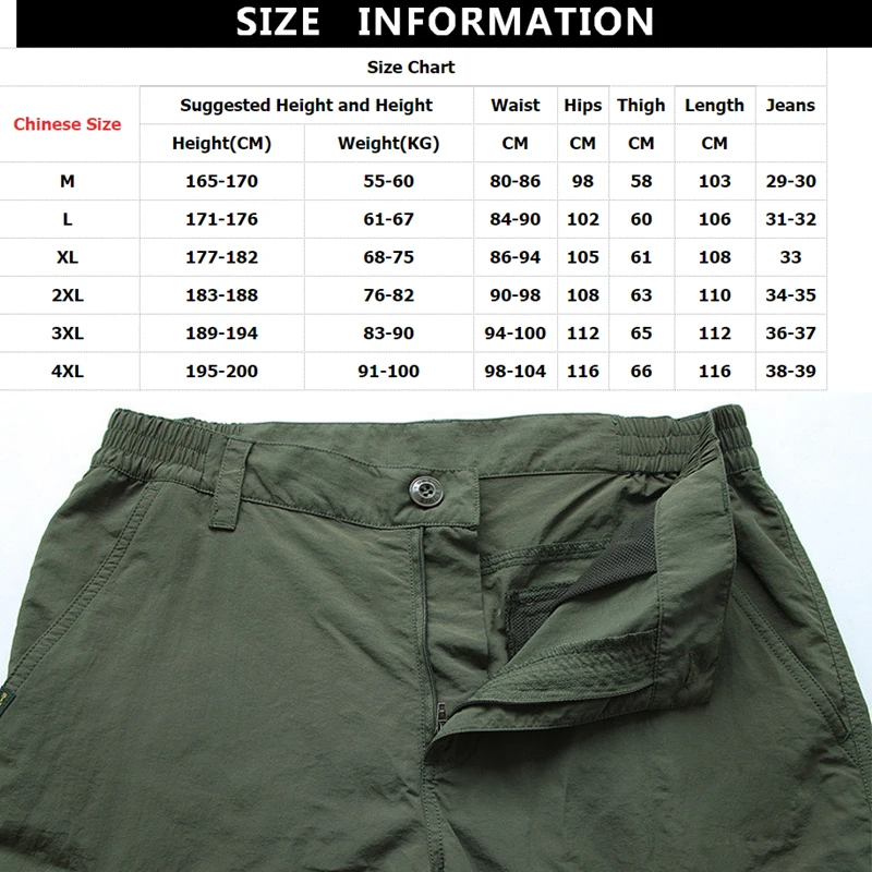 2023 Outdoor Waterproof Tactical Cargo Pants Men Breathable Summer Casual Army Military Long Trousers Male Quick Dry Cargo Pants images - 6