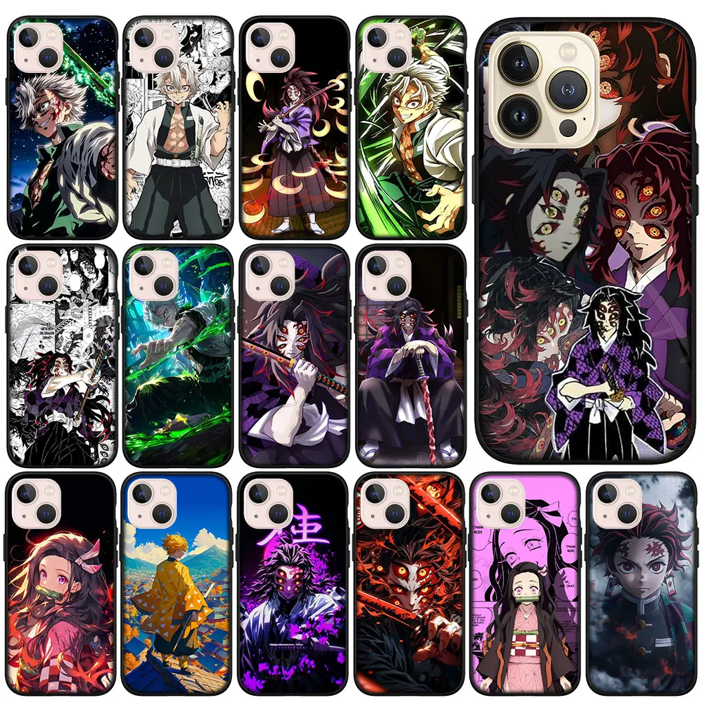 Чехол для телефона Kokushibo Demon Slayer Sanemi Shinazugawa Apple iPhone 15 14 Plus 13 12 Mini Pro Max XR + 13Pro 14+ 15+